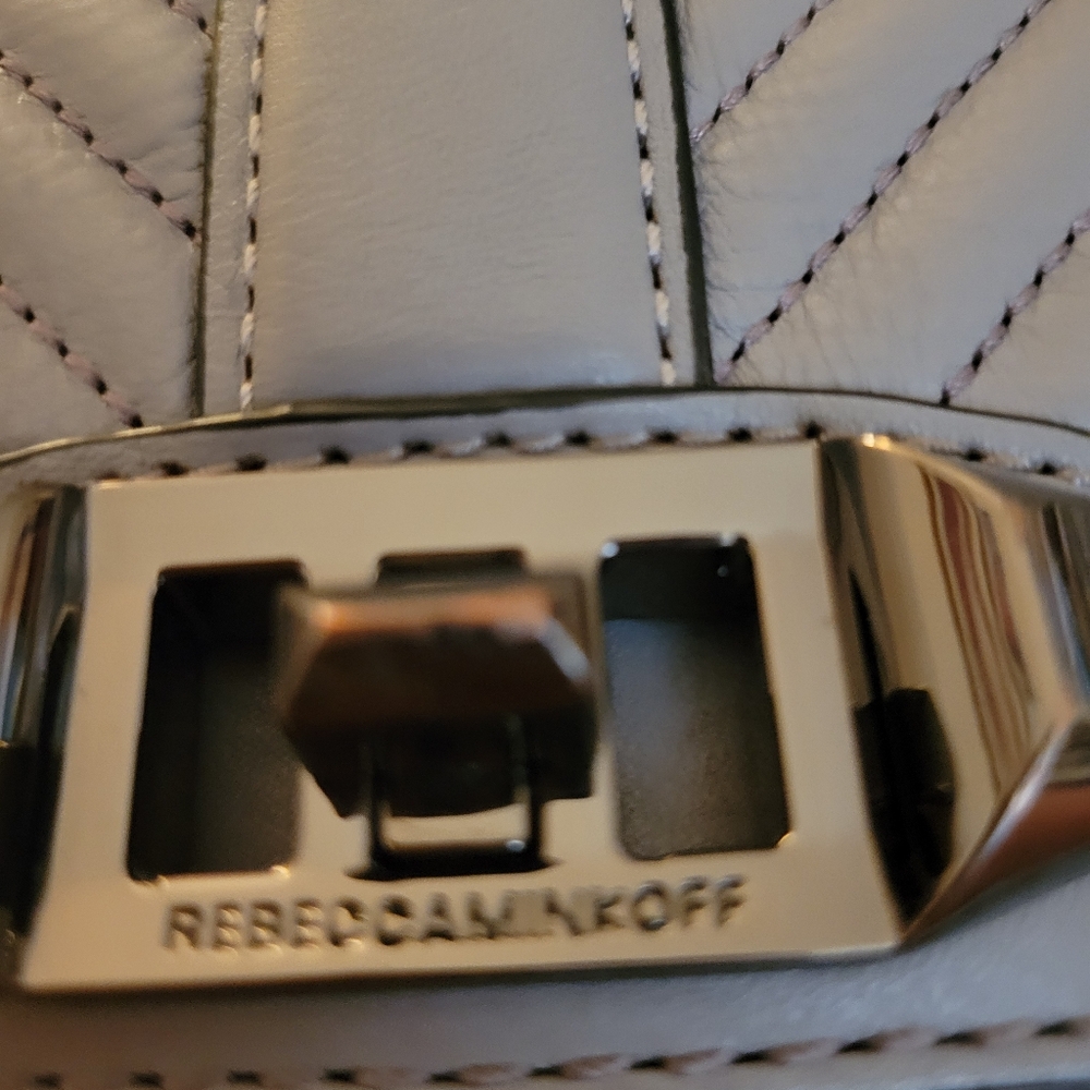 Rebecca Minkoff Grey Quilted Leather Bag. - Picture 6 of 6